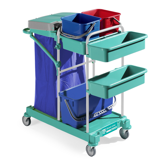 Product TTS Green 60 Cleaning Trolley base image