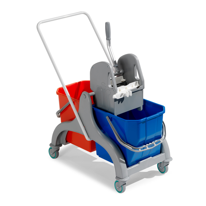 Product TTS Cleaning Double Nick Litght Cleaning Trolley 2x25L base image