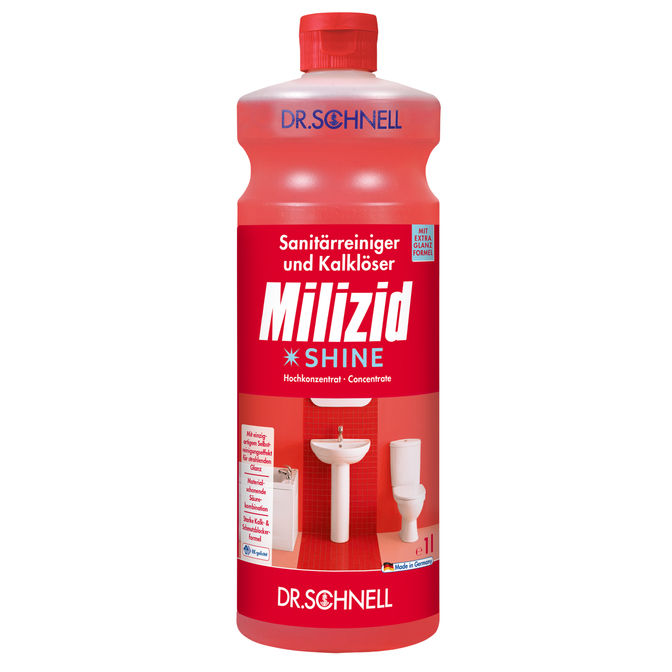 Product Dr. Schnell Milizid Shine 3-Phase Cleaner and Limescale Solvent 1L base image